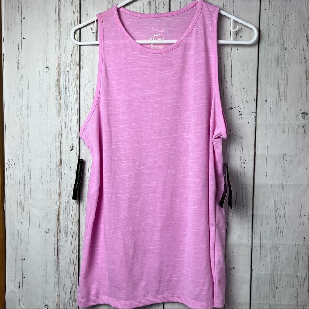 Nike Womens Sporty Athletic Crew Neck Sleeveless Workout Top Sz M NWT - Picture 2 of 11
